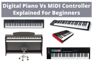 Digital Piano Vs. MIDI Controller - Explained For Beginners - Playing Keys